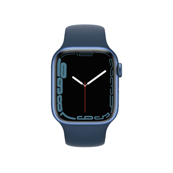 Refurbished Apple Watch Serie 7 | 41mm | Aluminium Blau | Blaues Sportarmband | GPS | WiFi
