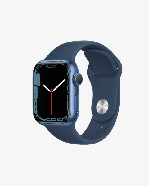 Refurbished Apple Watch Serie 7 | 41mm | Aluminium Blau | Blaues Sportarmband | GPS | WiFi
