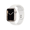 Refurbished Apple Watch Serie 7 | 45mm | Aluminium Starlight Wei&szlig; | Wei&szlig;es Sportarmband | GPS | WiFi + 4G
