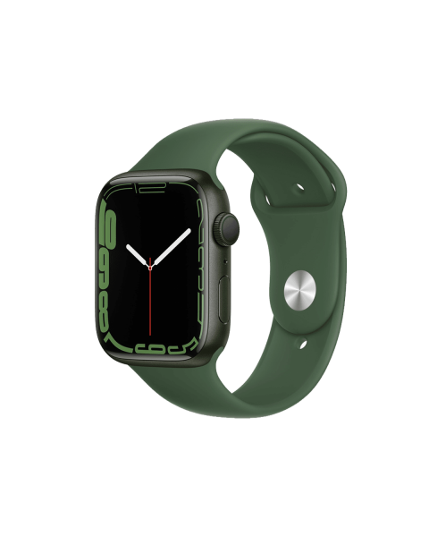 Refurbished Apple Watch Serie 7 | 45mm | Aluminium Grün | Grünes Sportarmband | GPS | WiFi + 4G