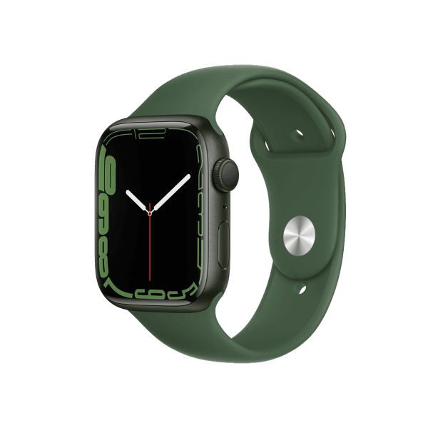 Refurbished Apple Watch Serie 7 | 45mm | Aluminium Grün | Grüne Sportarmband | GPS | WiFi