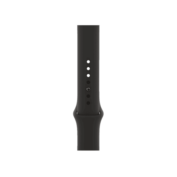 Refurbished Apple Watch Serie 7 | 45mm | Aluminium Mitternachtsblau | Schwarzes Sportarmband | GPS | WiFi + 4G