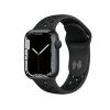 Refurbished Apple Watch Serie 7 | 45mm | Aluminium Mitternachtsblau | Schwarzes Nike Sportarmband | GPS | WiFi