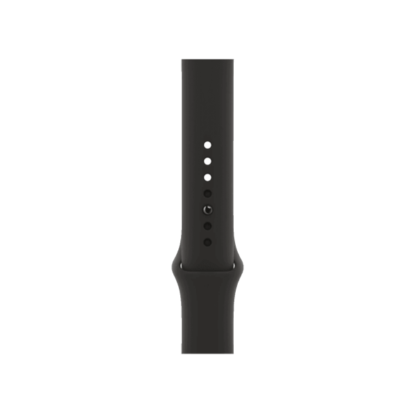 Refurbished Apple Watch Serie 7 | 45mm | Aluminium Gold | Schwarzes Sportarmband | GPS | WiFi + 4G
