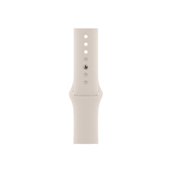 Refurbished Apple Watch Serie 7 | 45mm | Aluminium Starlight Weiß | Starlight Weiß Sportarmband | GPS | WiFi