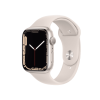 Refurbished Apple Watch Serie 7 | 45mm | Aluminium Starlight Weiß | Starlight Weiß Sportarmband | GPS | WiFi + 4G