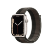 Refurbished Apple Watch Serie 7 | 45mm | Aluminium Starlight Weiß | Tornado/Grau Sport Loop | GPS | WiFi + 4G