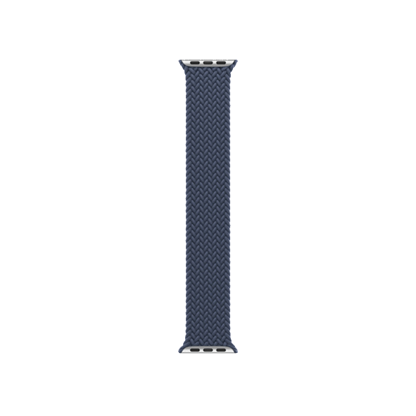 Refurbished Apple Watch Serie 8 | 45mm | Aluminium Silber | Storm Blau Geflochtenes Solo Loop | GPS | WiFi