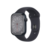 Apple Watch Series 8 | 45mm | Aluminium Case Middernacht Blauw | Middernacht Blauw sportbandje | GPS | WiFi + 4G