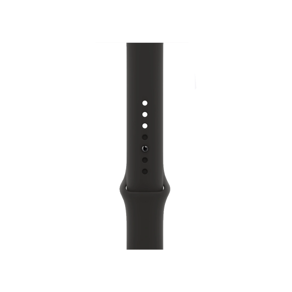 Refurbished Apple Watch Serie 8 | 45mm | Stainless Steel SIlber | Schwarzes Sportarmband | GPS | WiFi + 4G