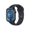 Refurbished Apple Watch Serie 9 | 45mm | Aluminium Mitternacht | Mitternacht Sportarmband S/M | GPS | WiFi + 4G