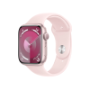 Refurbished Apple Watch Serie 9 | 45mm | Aluminium Rosa | Rosa Sportarmband M/L | GPS | WiFi