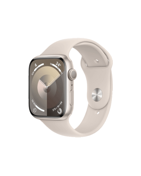 Refurbished Apple Watch Serie 9 | 45mm | Aluminium Polarstern | Polarstern Sportarmband M/L | GPS | WiFi