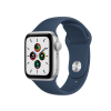Apple Watch Series SE | 40mm | Aluminium Case Zilver | Blauw sportbandje | GPS | WiFi