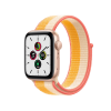 Refurbished Apple Watch Serie SE | 44mm | Aluminium Gold | Mais/Weiß Sport Loop | GPS | WiFi + 4G