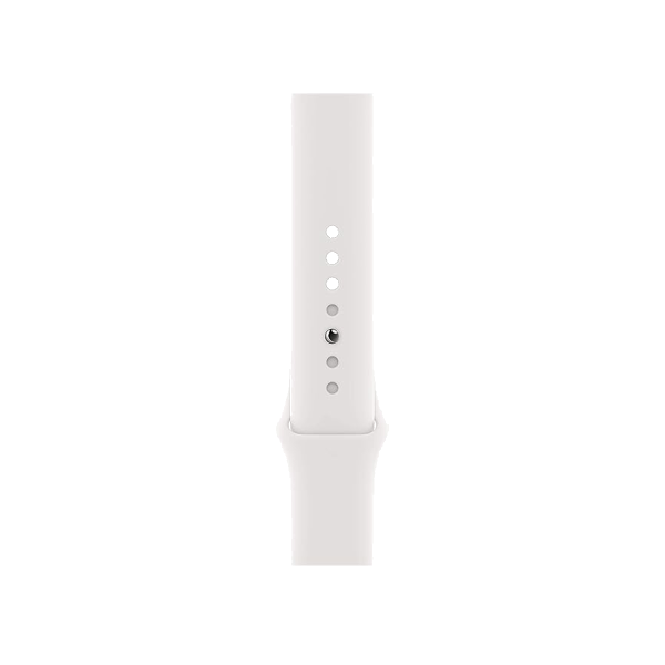 Refurbished Apple Watch Serie SE | 44mm | Aluminium Spacegrau | Weißes Sportarmband | GPS | WiFi