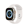 Refurbished Apple Watch Ultra | 49mm | Titan | Weißes Sportarmband | GPS | WiFi + 4G