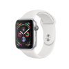 Refurbished Apple Watch Serie 4 | 40mm | Aluminium Silber | Weißes Sportarmband | GPS | WiFi