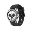 Refurbished Galaxy Watch4 Classic | 42mm | Stainless Steel Silber | Schwarzes Sportarmband | GPS | WiFi + 4G