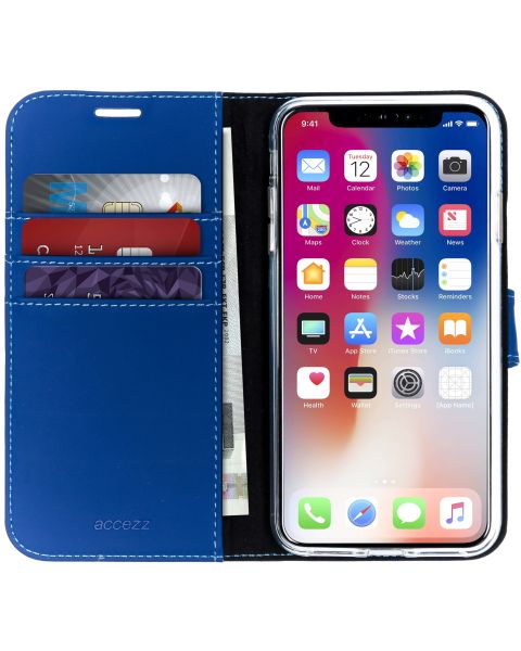 Wallet TPU Klapphülle Blau für das iPhone Xs Max