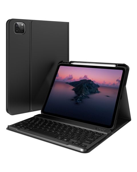 Accezz QWERTY Keyboard Bookcase iPad Air (2022 - 2020) / Pro 11  (2022 - 2018)