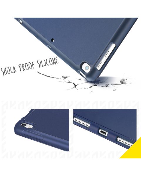 Smart Silicone Klapphülle Blau für das iPad (2018) / (2017) / Air (2013) / Air 2