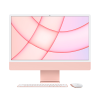 Refurbished iMac 24 Zoll | Apple M1 8-Core | 256 GB SSD | 8 GB RAM | 4 Anschl&uuml;sse | 8-Core GPU | Rosa (Retina, 2021) | Inklusive Maus und Qwerty Tastatur
