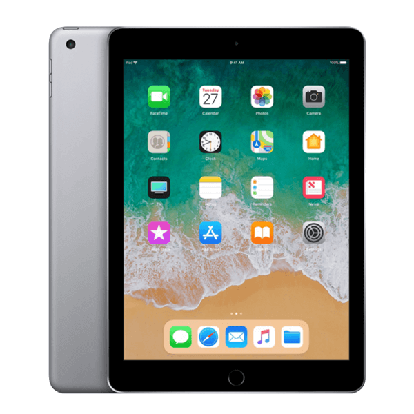 Refurbished iPad 2018 128GB WiFi Spacegrau | Ohne Kabel und Ladegerät