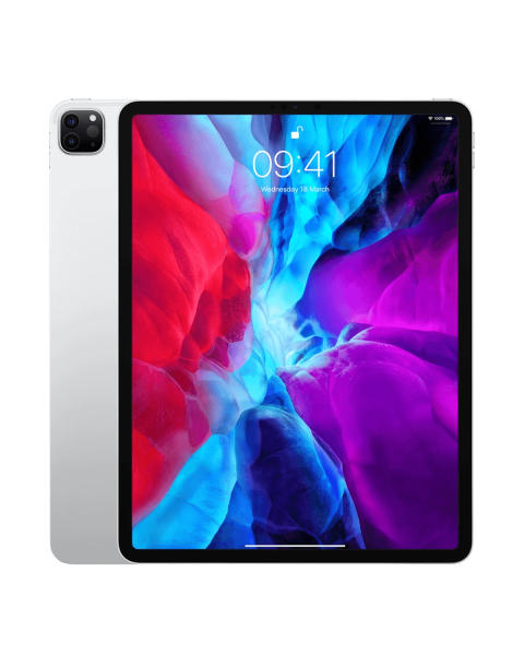 Refurbished iPad Pro 12.9-inch 1TB WiFi + 4G Silber (2020) | Ohne Kabel und Ladegerät