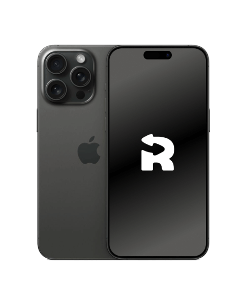 Refurbished iPhone 15 Pro Max 256GB Titan Schwarz