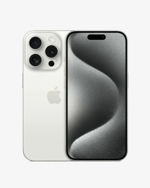 Refurbished iPhone 15 Pro 1TB Titan Weiß