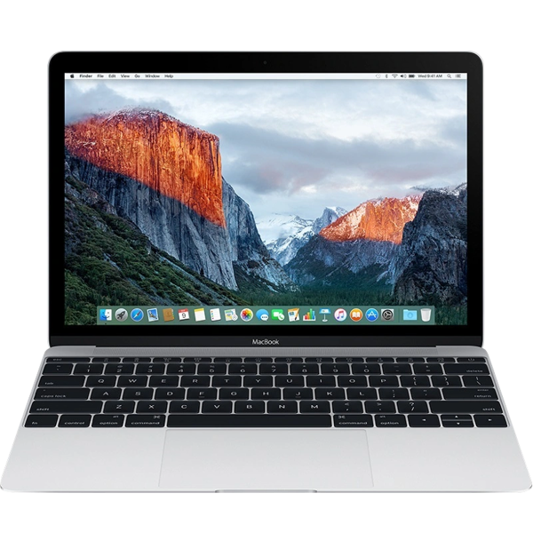 MacBook 12 Zoll | Kern m5 1,2 GHz | 512 GB SSD | 8 GB RAM | Silber (Anfang 2016) | Qwerty