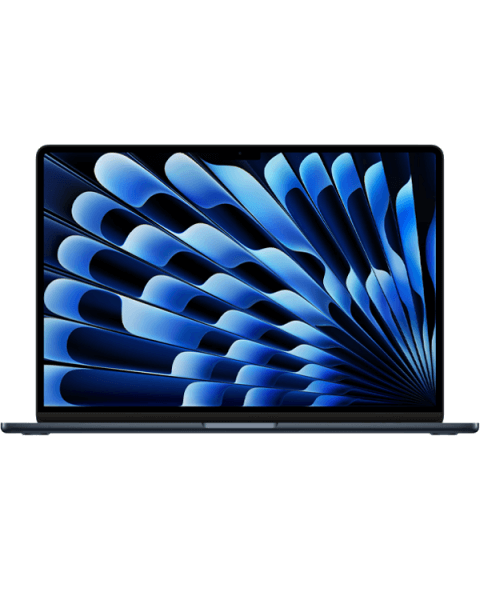 Macbook Air 15 Zoll | Apple M3 8-core | 256 GB SSD | 8 GB RAM | Mitternacht (2024) | 10-core GPU | Qwerty/Azerty