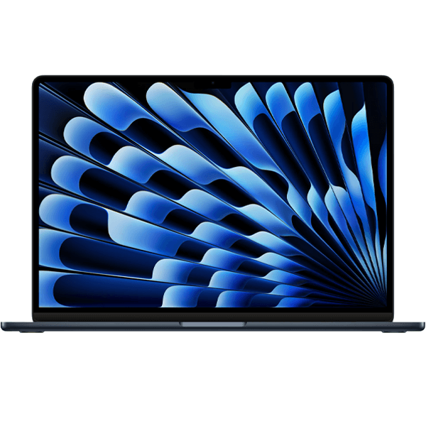 Macbook Air 15 Zoll | Apple M3 8-core | 512 GB SSD | 16 GB RAM | Mitternacht (2024) | 10-core GPU | Azerty