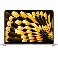 Macbook Air 15 Zoll | Apple M3 8-core | 256 GB SSD | 8 GB RAM | Polarstern (2024) | 10-core GPU | Qwerty