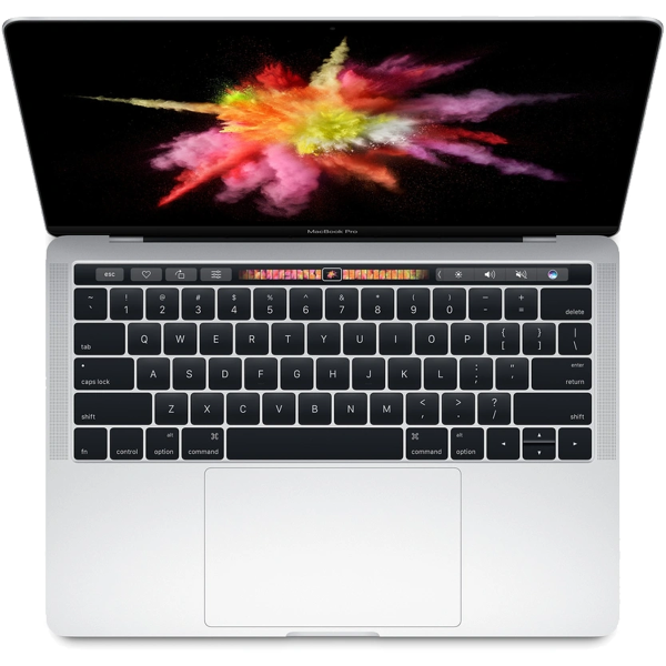 MacBook Pro 13 Zoll | Touch Bar | Core i7 3.3 GHz | 512 GB SSD | 16 GB RAM | Silber (2016) | Azerty