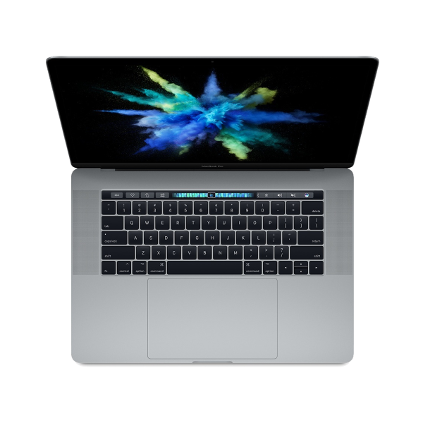 MacBook Pro 15 Zoll | TouchBar | Core i7 2,7 GHz | 512-GB-SSD | 16 GB RAM | Space Grau (2016) | Qwerty