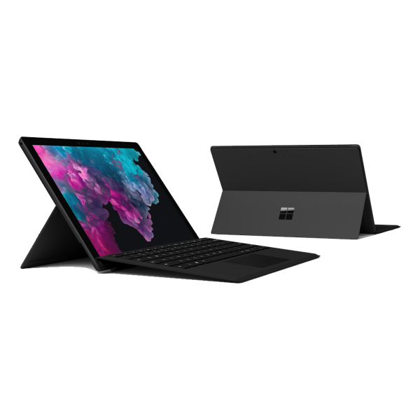 Refurbished Microsoft Surface Pro 6 | 12.3 Zoll | 8e generation i5 | 256GB SSD | 8GB RAM | Virtuelle Tastatur | Exklusiver Stift | Schwarz