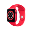 Refurbished Apple Watch Serie 6 | 44mm | Aluminium Rot | Rotes Sportarmband | GPS | WiFi