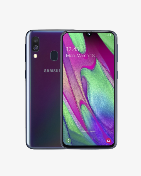 Refurbished Samsung Galaxy A40 64GB Schwarz