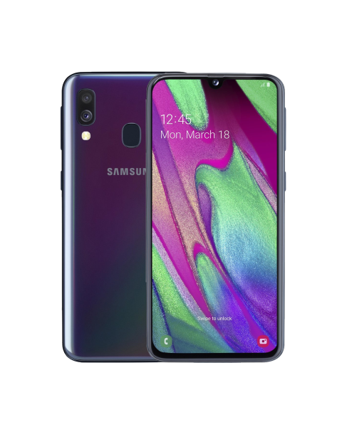 Refurbished Samsung Galaxy A40 64GB Schwarz