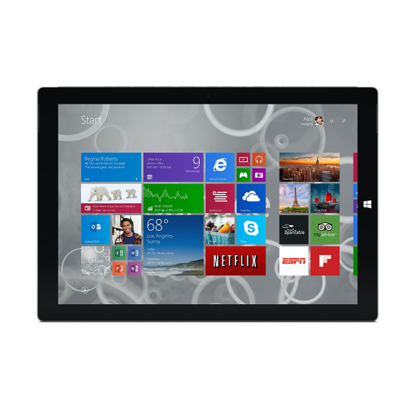 Refurbished Microsoft Surface Pro 3 | 12.3 inch | 4e generatie i5 | 256GB SSD | 8GB RAM | Grau QWERTY keyboard | Ohne Pen