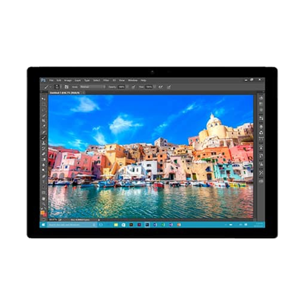 Refurbished Microsoft Surface Pro 4 | 12,3 Zoll | 6. Generation i5 | 128 GB SSD | 4 GB RAM | Virtuelle Tastatur | Ohne Stift