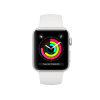 Refurbished Apple Watch Serie 3 | 38mm | Aluminium Silber | Weißes Sportarmband | GPS | WiFi