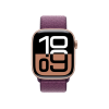 Refurbished Apple Watch Serie 10 | 42mm | Aluminium Ros&eacute;gold | Lila Sport Loop | GPS | WiFi