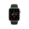 Refurbished Apple Watch Series 5 | 44mm | Titanium Silber | Schwarzes Sportarmband | GPS | WiFi + 4G