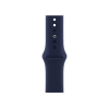 Refurbished Apple Watch Serie 6 | 44mm | Stainless Steel Silber |  Mitternachtsblaues Sportarmband | GPS | WiFi + 4G