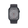  Refurbished Apple Watch Serie 8 | 45mm | Aluminium Mitternachtsblau | Mitternachtsblaues Geflochtenes Solo Loop | GPS | WiFi + 4G