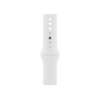 Refurbished Apple Watch Serie 8 | 45mm | Aluminium Starlight Weiß | Weißes Sportarmband | GPS | WiFi + 4G