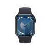 Refurbished Apple Watch Serie 9 | 41mm | Aluminium Mitternacht | Mitternacht Sportarmband M/L | GPS | WiFi + 4G